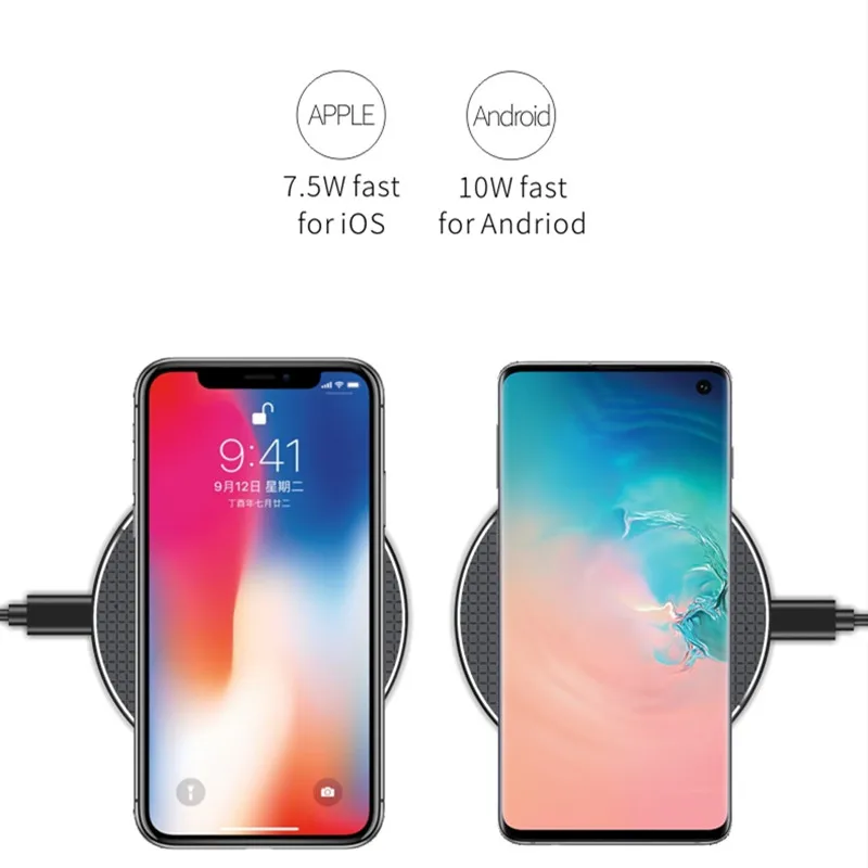 FDGAO 10 Вт Qi Беспроводное зарядное устройство для samsung S9 S10 Note 10 iPhone 11 Pro X XS MAX XR 8 huawei P30 pro быстрая Беспроводная зарядка