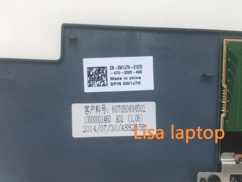 Новые оригинальные Dell Latitude E6220 Palmrest Сенсорная панель сборка-W1J7H
