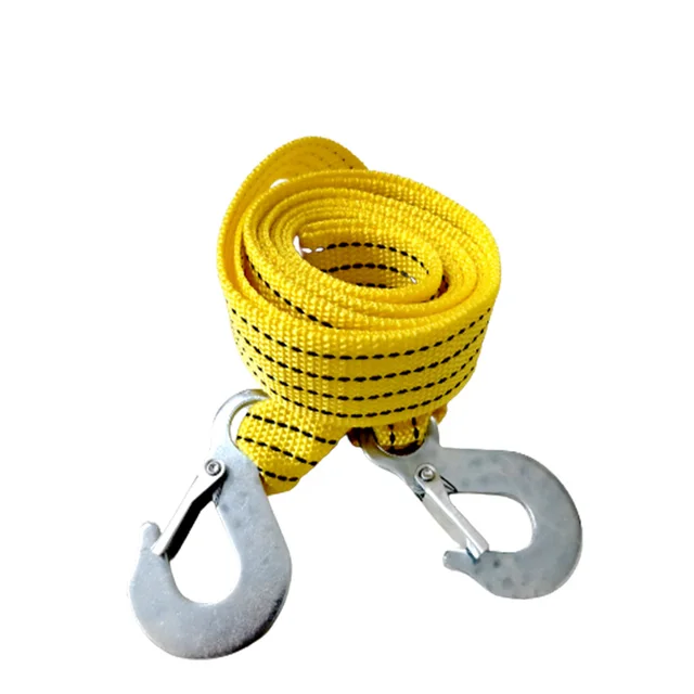 Towing Rope 3M Heavy Duty 3 Ton Car Tow Cable Towing Pull Rope Strap Hooks  Van Road Recovery Universal Car Accessories - AliExpress