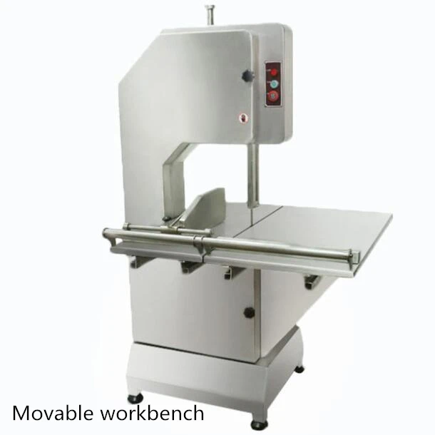 Moveable workbench Commercial Bone Cutter Electric Meat Sawing Machine Pig Feet Beef Bone Cutting Machine bone saw machine 2