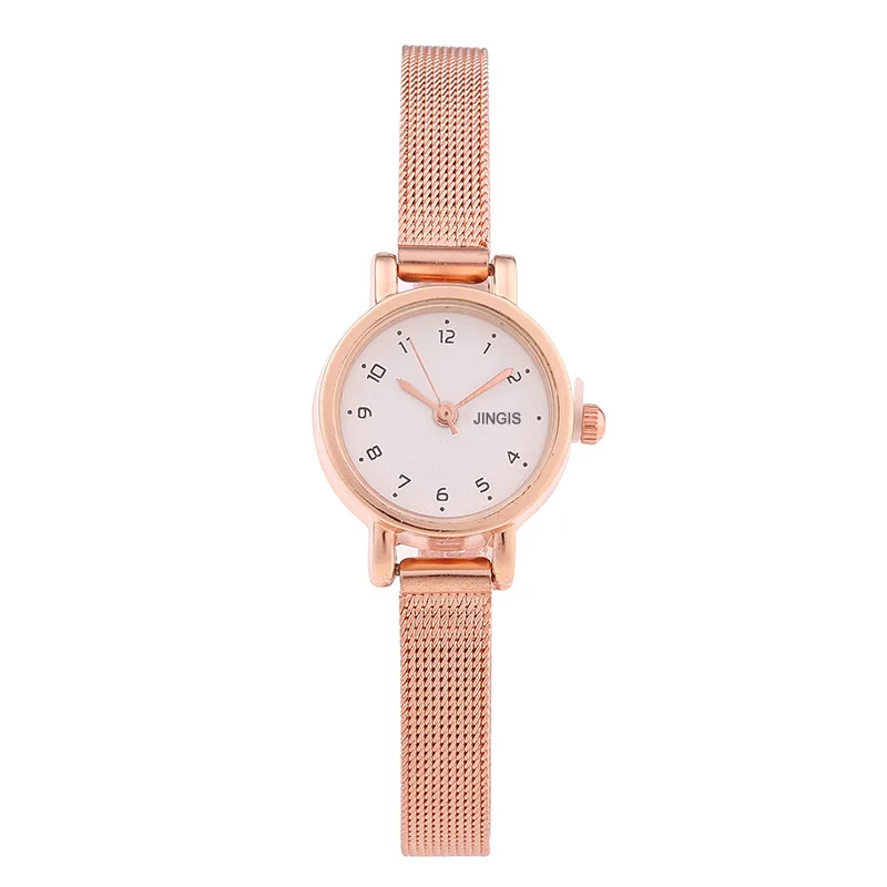 

Hot Sales New Products Women's Trend Mesh Belt Watch Simple Cool with Numbers Surface Women's Casual Fashion Quartz Watch