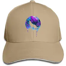 TSDFCWolf Galaxy Dusk Кепка Волк Унисекс Низкопрофильная хлопковая шляпа бейсбольная Кепка s темно-синий