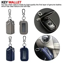 Мужской кошелек из натуральной кожи для ключей, мужской Автомобильный держатель для ключей, чехол для ключей с крокодиловым узором, Большой Вместительный органайзер, маленькие кошельки