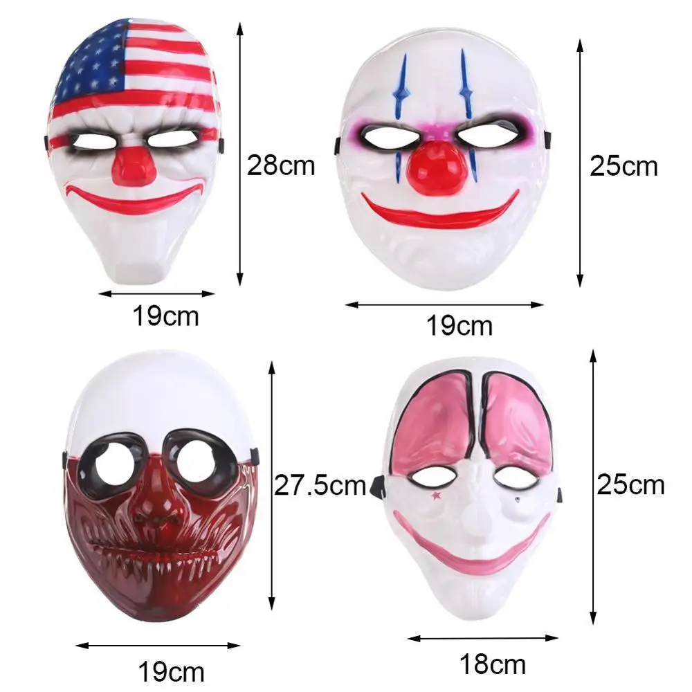 Новая игра Payday 2 Косплей Хэллоуин маски маскарадный костюм Даллас/цепи/Волк/Косплей хокстона Маска Смола высокого качества