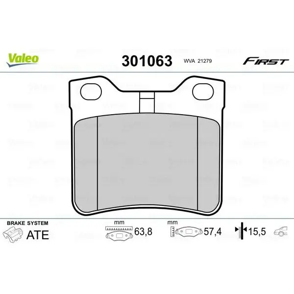 Колодки дисковые задние Peugeot 406 2.0/2.2/1.9TD/2.0HD/2.1TD/60