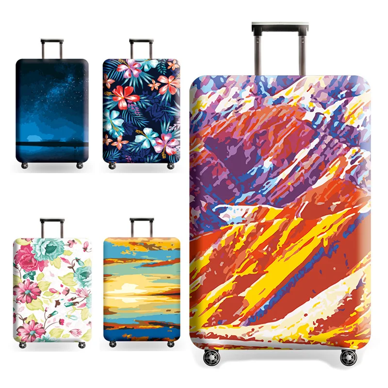 

eTya Unisex Luggage Protective Cover Fashion Travel Suitcase Trolley Box Bag Elastic Dust Cover Bag Pouch Travel Accessories