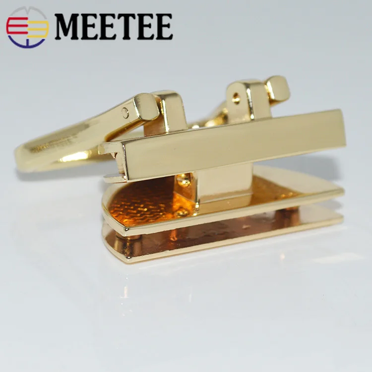 2 комплекта Meetee женская сумка металлическая застежка поворотный замок D Кольцо врезные замки защелкивающийся замок пряжки аксессуары для DIY
