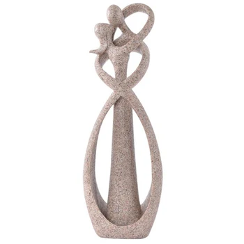 

Abstract Lovers Sandstone Cameo Statue Home Decoration Novelty Households Wedding Lovers Gift Sandstone Craft