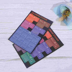 1 Set 2020 Calendar Sticker Monthly Calendar Label Practical Sticker Self-Adhesive Divider Schedule Planner