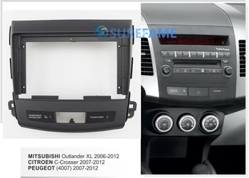 

9 inch Car Radio Fascia for MITSUBISHI Outlander XL 2006-2012 Panel Dash Kit Install Adapter 9inch Bezel Console Plate Facia