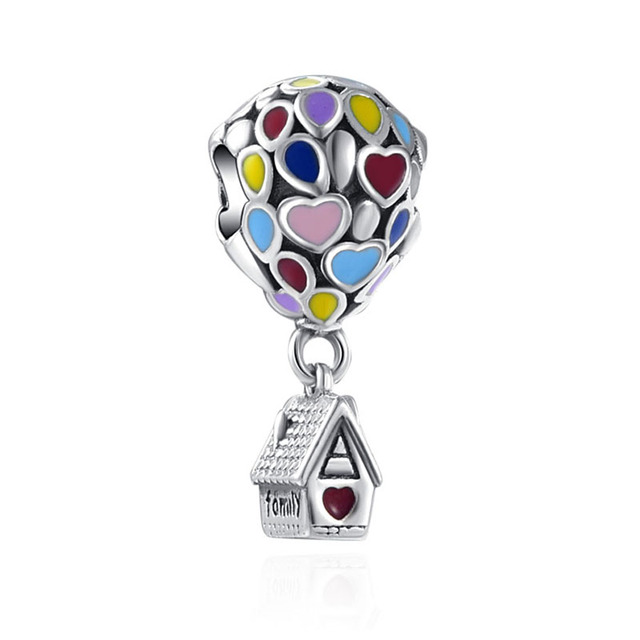 Red Spaver Colorful Ballon Fish DIY fine beads Fit Original Pandora Charms Silver 925 Sterling Bracelet Jewelry F067