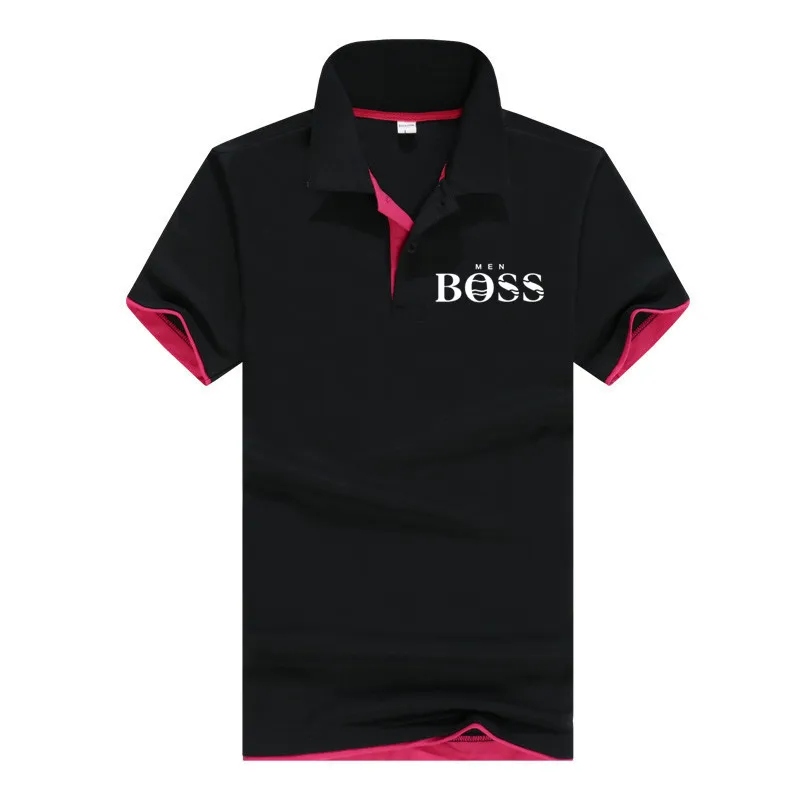 Boss-Camiseta de manga corta para hombre, polo de negocios con solapa, informal, sección fina, transpirable, corto británico, novedad de verano de 2021