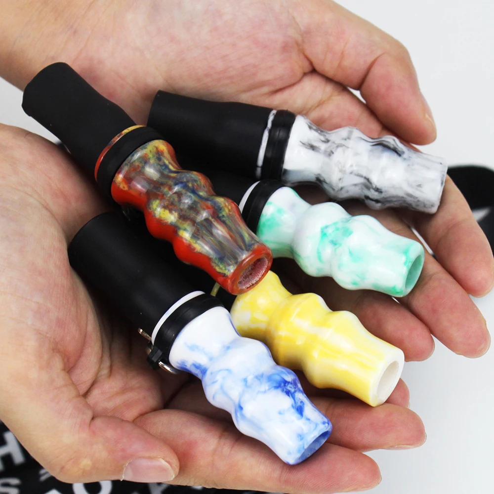 Reusable Hookah Mouthpiece With Hang Rope Strap Shisha Mouth Tips Silicon Resin Chicha Narguile