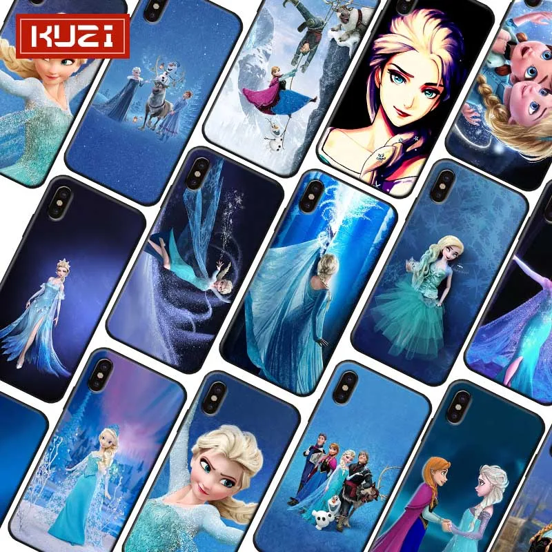 Замороженный Телефон чехол для iPhone 7 XR X 6S 8 XS MAX 6 plus SE 5s Мягкий силиконовый |