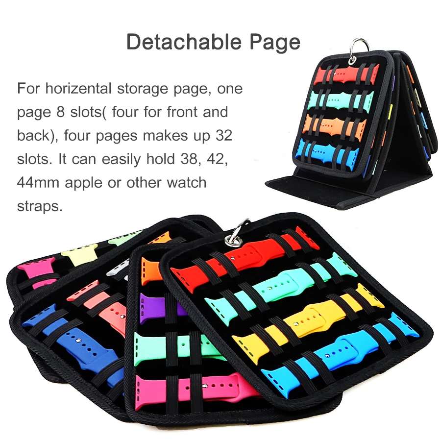 Plushy Velvet Watchband Storage Rack Exhibition Watch Strap Display Stand Cushion Retail Showcase Storage Case Watch Band Binder