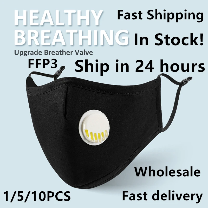 

10pcs Anti-Dust PM2.5 Mask Respirator N95 KN95 Mouth Masks Haze Anti-Pollution Masks FFP3 Dust safe Mask Air Filter Protect Mask