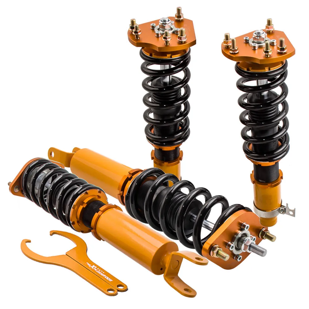 

4Pieces Coilover Set Shock Kit for for Honda Prelude 1992-2001 1993 1994 1995 Shock Absorbers Suspension Coil Spring Adj Height