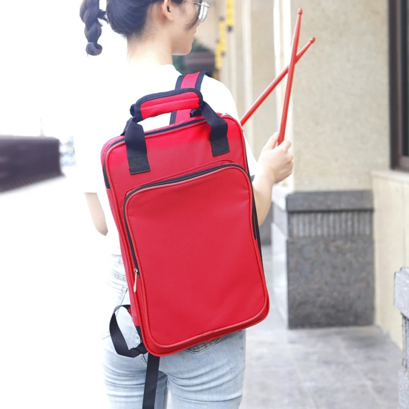 

Drum Stick Backpack Durable Waterproof Storage Pouch Portable Drumstick Holder Case Drummer Accessories