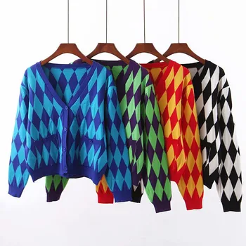 

SZMALL Newest Warm Sweater Women Autumn Winter Casual Top Knitted Sweaters Female Casual Lady V Neck Pullovers Clothing