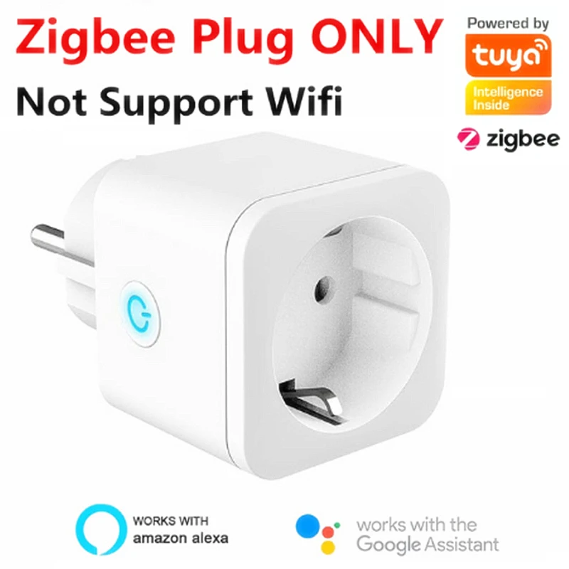 Wireless Smart Socket Plug EU Adaptor Remote 16A Power Energy Monitor Tuya Outlet For Alexa Google Assistant Home | Электроника