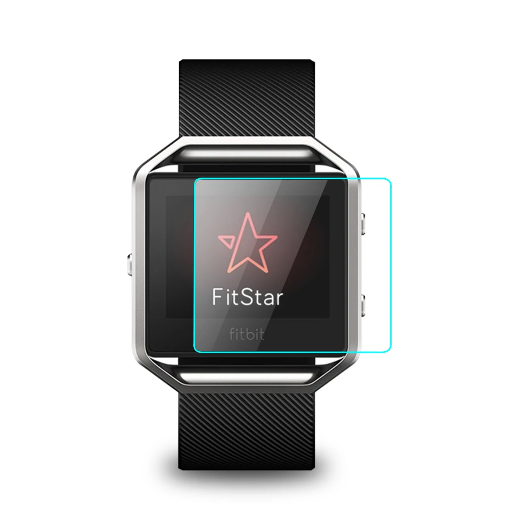 Защитная пленка для экрана твердости 9H для Fitbit Blaze 2.5D Smart легкая в установке стеклянная Защитная пленка для смарт-часов Fitbit Blaze
