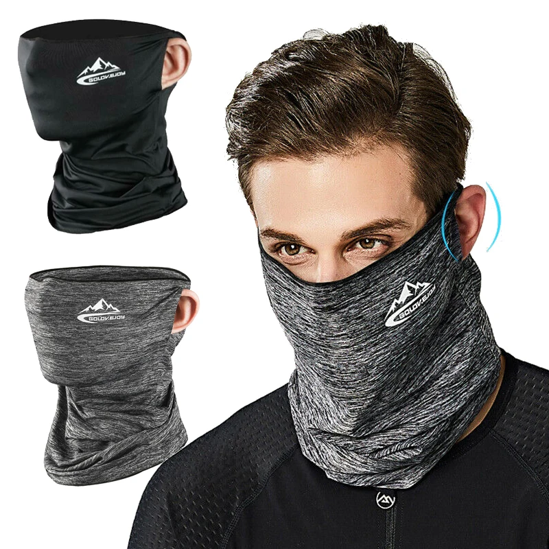 Men's Winter Cycling Face Mask Windproof Fleece Running Sport Warm Neck Scarf 