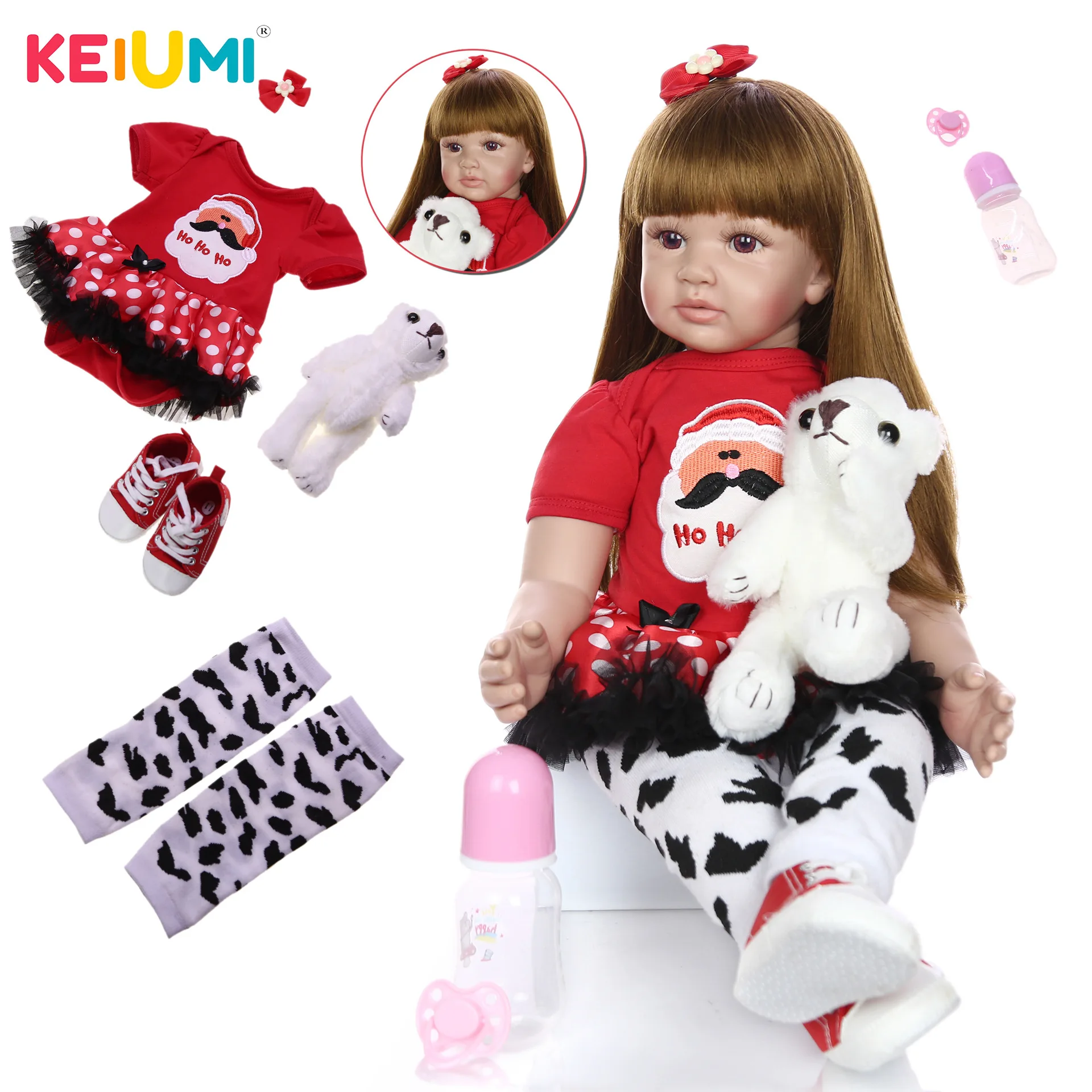

Keiumi 24-Inch Reborn Baby Doll Reborn Baby Cloth Body Model Infant New Style