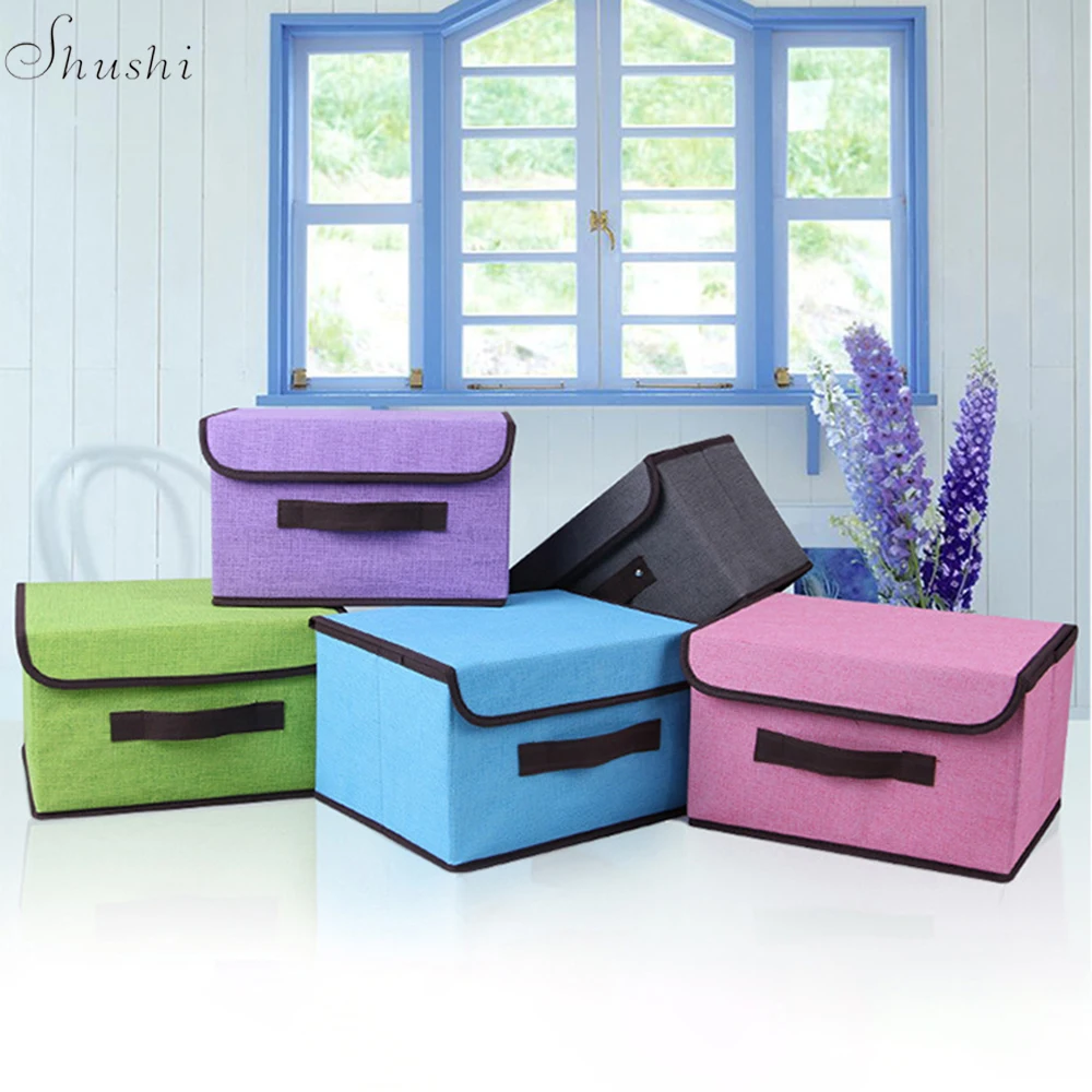 коробка 16см х30 см. контейнеры для хранения вещей тканевые. 40x30x20 ящик. складная коробка тканевая для хранения. органайзер для вещей.