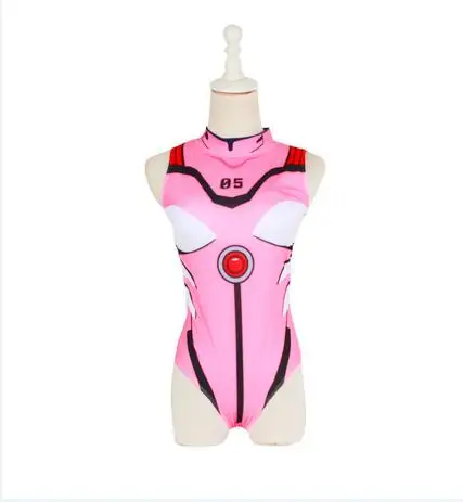 pink swimsuit Японская игра OW D. VA Dva косплей костюм купальники с изображением аниме Мерси вдовмейкер купальник Косплей Костюм - Цвет: pink swimsuit