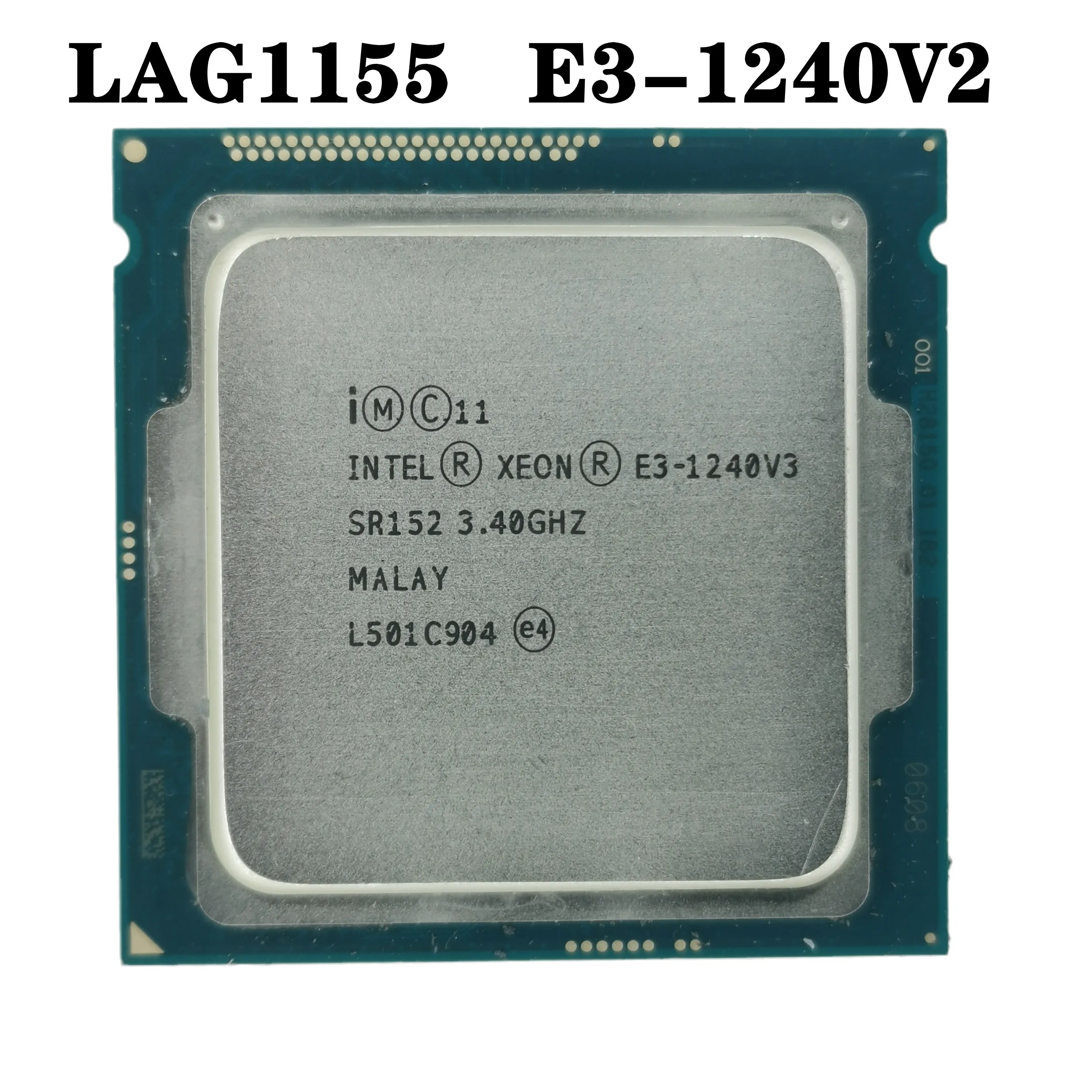 Desktop CPU Xeon E3 1240 v2 E3 1240v2 E3 1240 v2 3.4 GHz Quad Core CPU ...