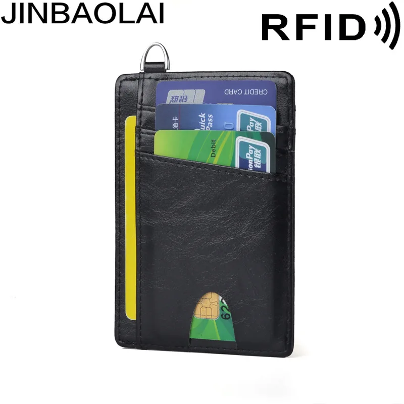 JINBAOLAI Emplyee's Card браслет карта бумажник RFID Кожаный Чехол для карт антимагнитный