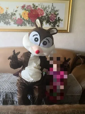 Костюм талисмана Элвина и маскарадный костюм бурундука Элвина