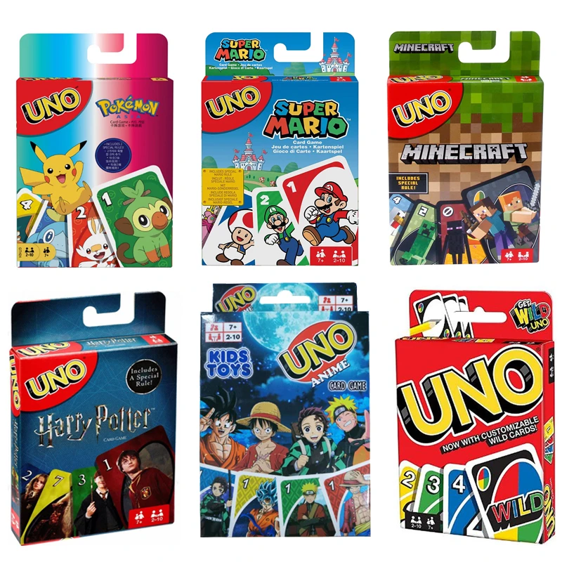 Pokemon Uno Juego De Cartas De One Piece Para Ninos Juego De Cartas De Super Mario Pikachu Serie Naruto Familiar Divertido Clasico Decoraciones Diy De Fiestas Aliexpress