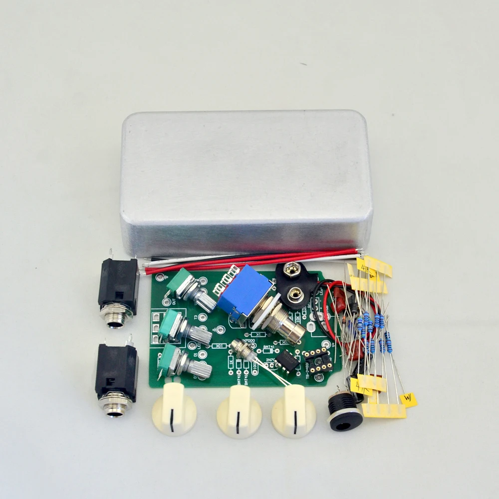 

DIY Overdrive/Delay/Compressor Series Guitar Effect Pedal Kits with 1590B and 3PDT 9PIN Foot Switch True Bypas