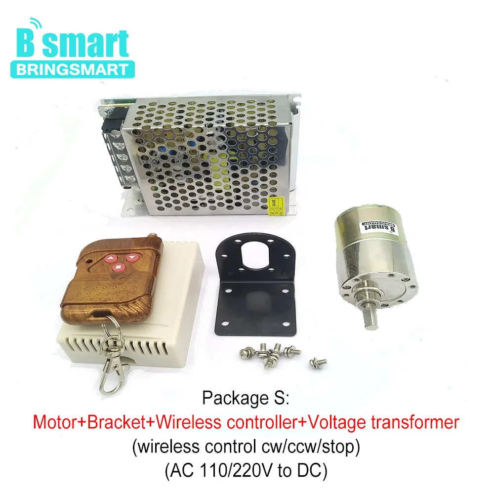 Bringsmart 37GB520 DC 12 D вал цельнометаллический 37 мм диаметр коробки передач вольт 24 в