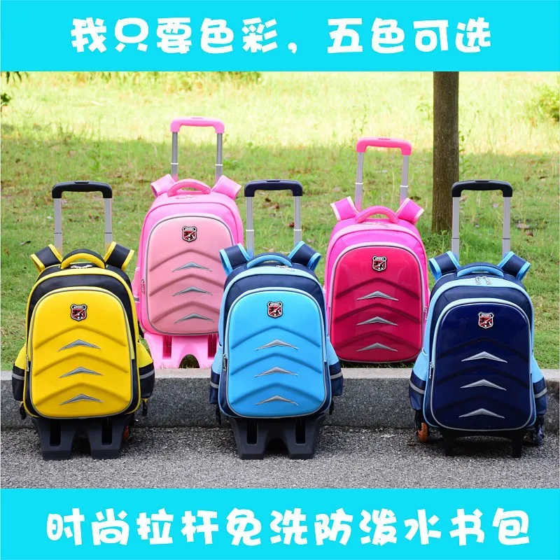 

Korean GIRL'S School Bag with Bar Draggable Korah Young STUDENT'S Trolley Bag 1-3-5-6 Grade 6-12 Weeks