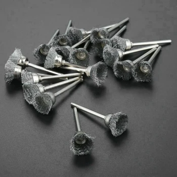 

60pcs/Set Wire Brushes Wheel Electric Polishing Woodworking Tool 3Mm Shank Brand New And High Quality