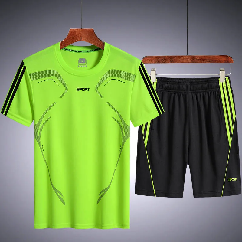 Sport-Set Casual-Suit Running Big-Yards Summer New Young 9XL Spring Fitness 140KG Climbing-Sleeve
