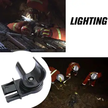 

Tactical Helmet Flashlight Holder Black Flashlight Headpiece Helmet Holder Outdoor Flashlight Accessories Stents Climbing F Z0G7