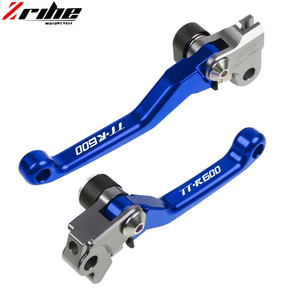 Для YAMAHA TTR600 TTR 600 1998-2001 2002 Мотоцикл с ЧПУ алюминиевая складная ручка тормоза рычаг сцепления TTR600 Байк мотокросс - Цвет: blue