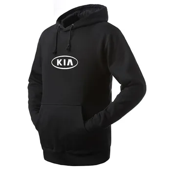

Slim pullover Hoodies KIA logo Sweatshirt Long Sleeve Pullover Hooded Letters Printed hoody