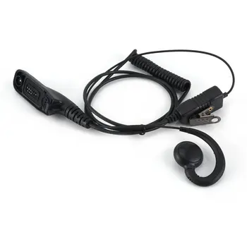 

Earpiece Headset Mic PTT for Motorola MTP850 XPR 6550 7380 7350 7580 APX 6000 4000 8000 XiR-P8200 XiR-P8268 Walkie Talkie black