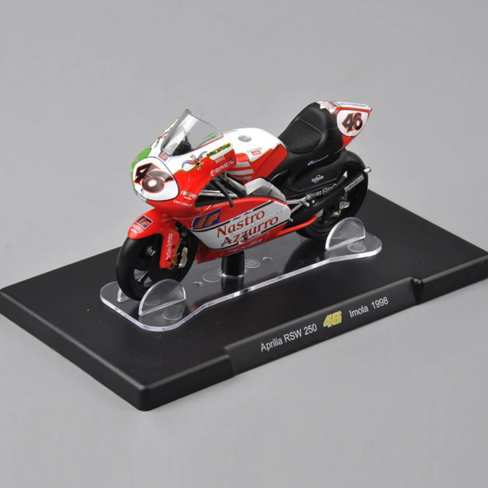1/18 Масштаб ПВХ литая под давлением гоночная модель Aprilia RSW250 Imola 1998 мотоциклетная литая модель мотоцикла игрушки для коллекции