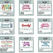 Various Words Metal Cutting Dies for Scrapbook Album Embossing Gift Card Making Layering Die