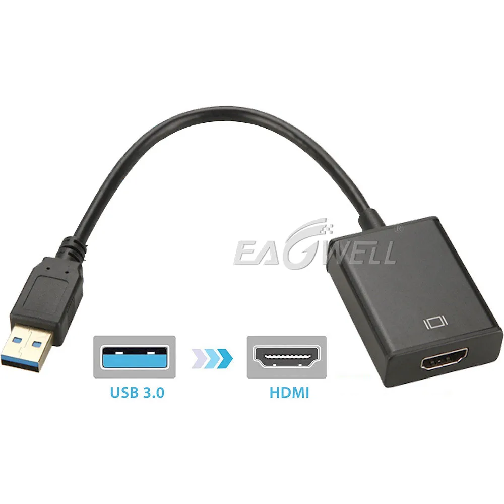 USB 3,0 к HDMI HD 1080P видеокабель, адаптер конвертер для ПК ноутбука USB к HDMI внешняя видео карта мульти монитор адаптер