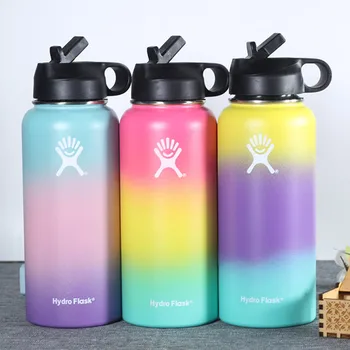 

Water Bottle hydro flask 18oz/32oz/40oz Tumbler Flask Vacuum Insulated Flask Stainless Steel Wide Mouth Outdoors Sports Bottle