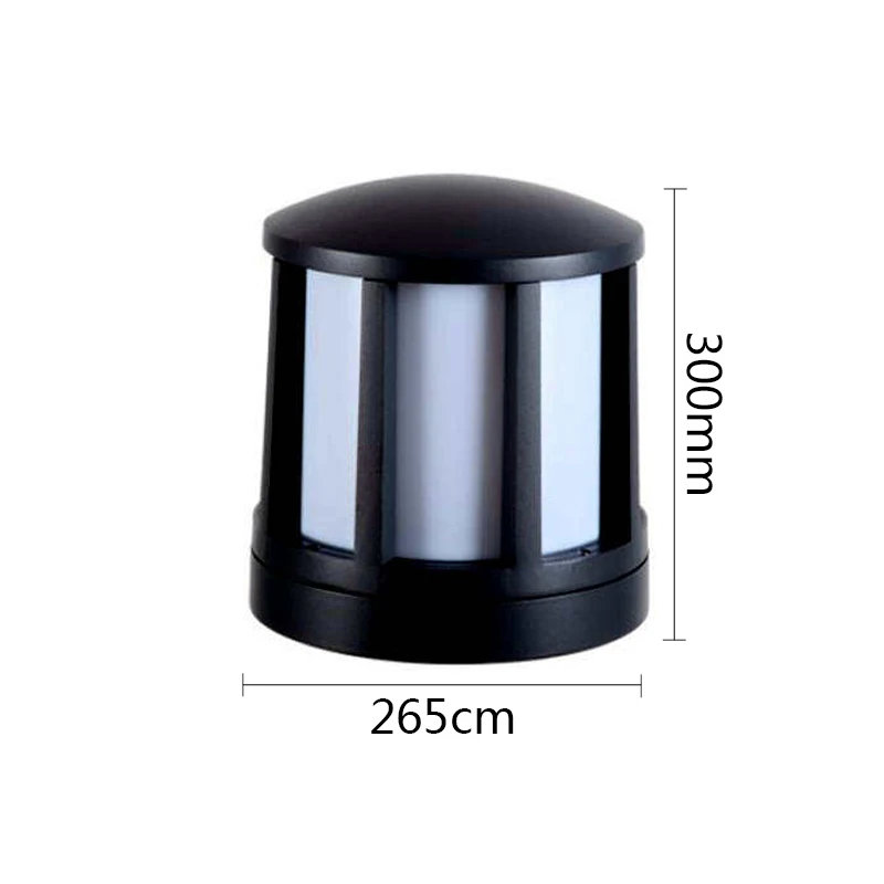 IP 65 Waterproof Garden Light Modern Aluminum Pillar Light Outdoor Courtyard Villa Landscape Fence Pole Lawn Bollards
