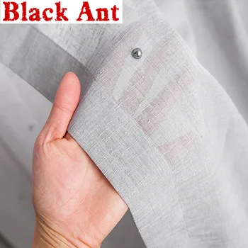 

American Industrial Style Grey Hemp Voile Curtains Luxury Gray Bead Tulle for Bedroom Living room Sheer Window Panel M234#4