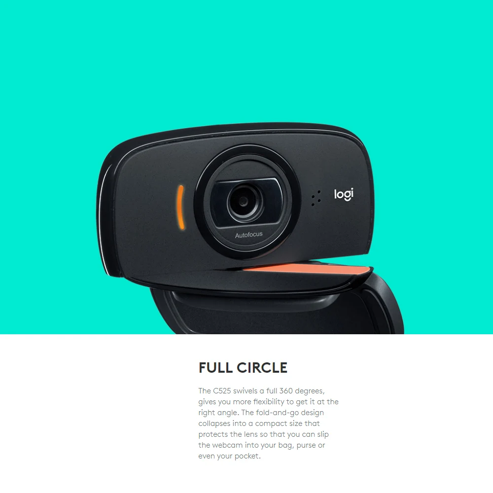 Камера Logitech C525 с микрофоном настольный компьютер ноутбук выделенное HD