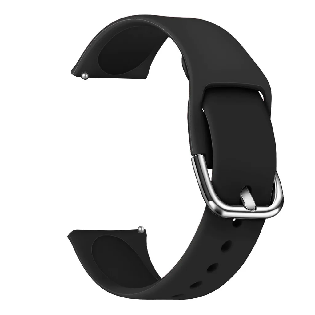 Ouhaobin 22 мм силиконовый ремешок Браслет для Fitbit Versa 2 сменный силиконовый дышащий ремешок 913#2 - Цвет: BK